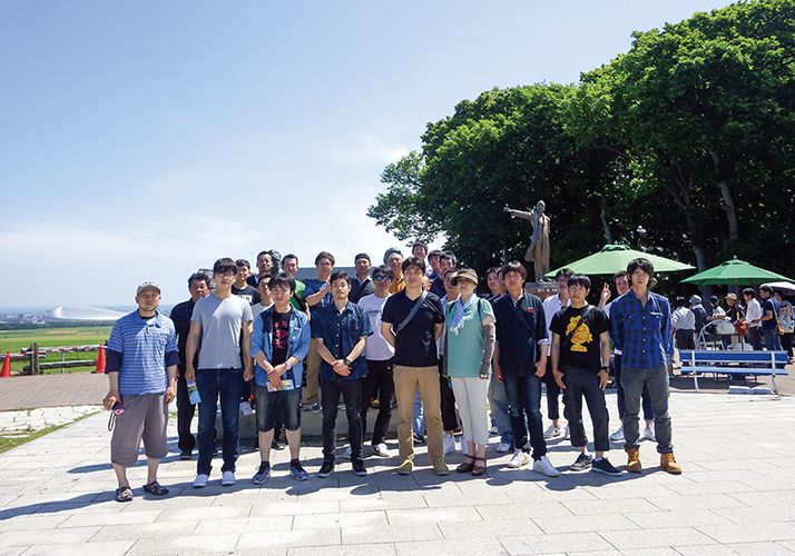 社員旅行での集合写真