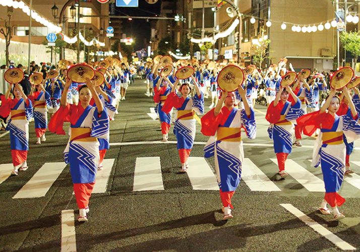 花笠まつりに踊り手として参加